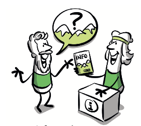 Beratung in der DAV Sektion Berlin - Illustration