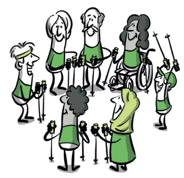 Gemeinschaft in der Sektion Berlin - Illustration