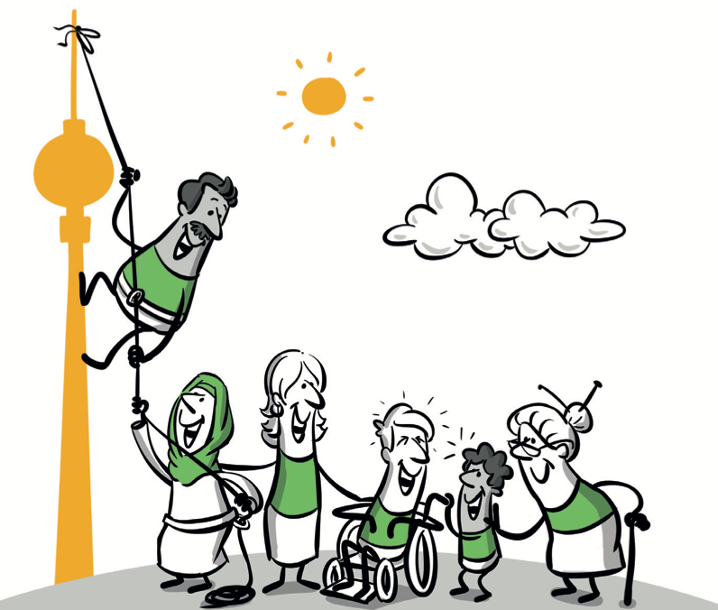 Mitglied werden in der DAV Sektion Berlin - Illustration