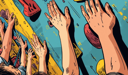 Elternzeitklettern Symbolbild