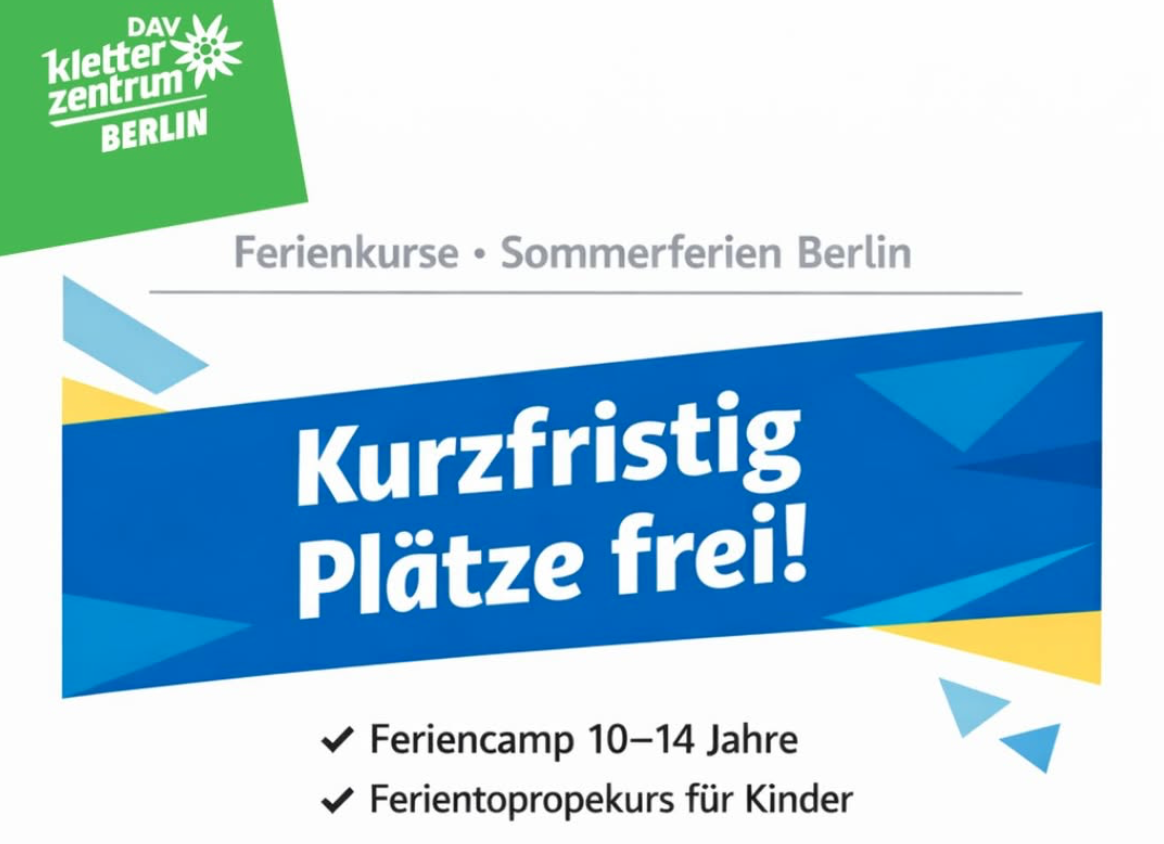 Sommerferien in Berlin — kurzfristig Plätze frei!  Ferienpropekurs für Kinder